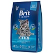 BRIT Premium Cat Kitten Сухой корм.для котят премиум класса Курица Лосось 400г
