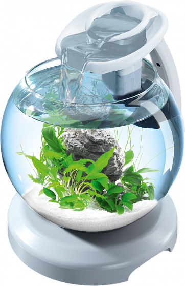 Аквариум Tetra Duo WaterFall Globe 6.8l, белый, диаметр 27,9 см
